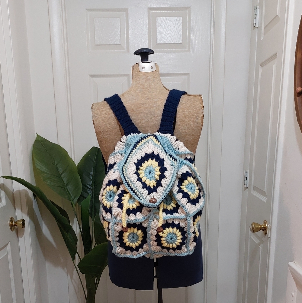 Handcrafted Crochet Backpack - image 3